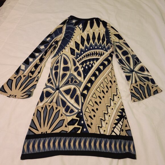 Women's Long sleeve Geometric dress, size M (6 - 8 ), just above the knee - Picture 4 of 5